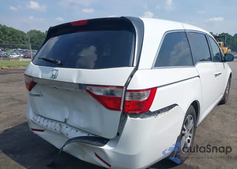 2012 Honda Odyssey Ex-L из США, поврежденный, VIN 5FNRL5H60CB108662